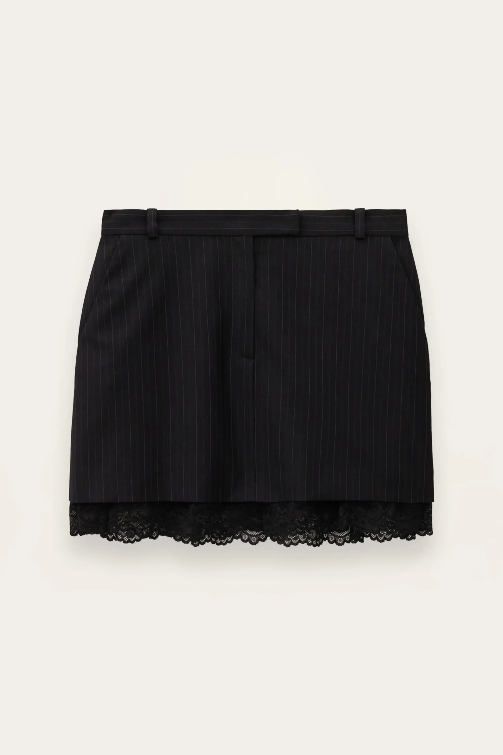 CASSIE mini-jupe tailleur dentelle