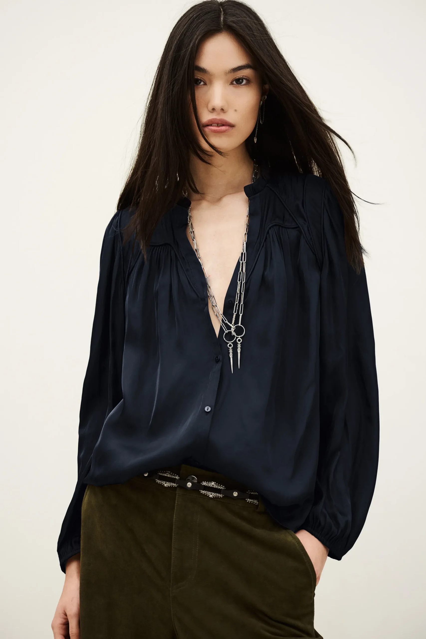 CESIRA blouse manches bouffantes