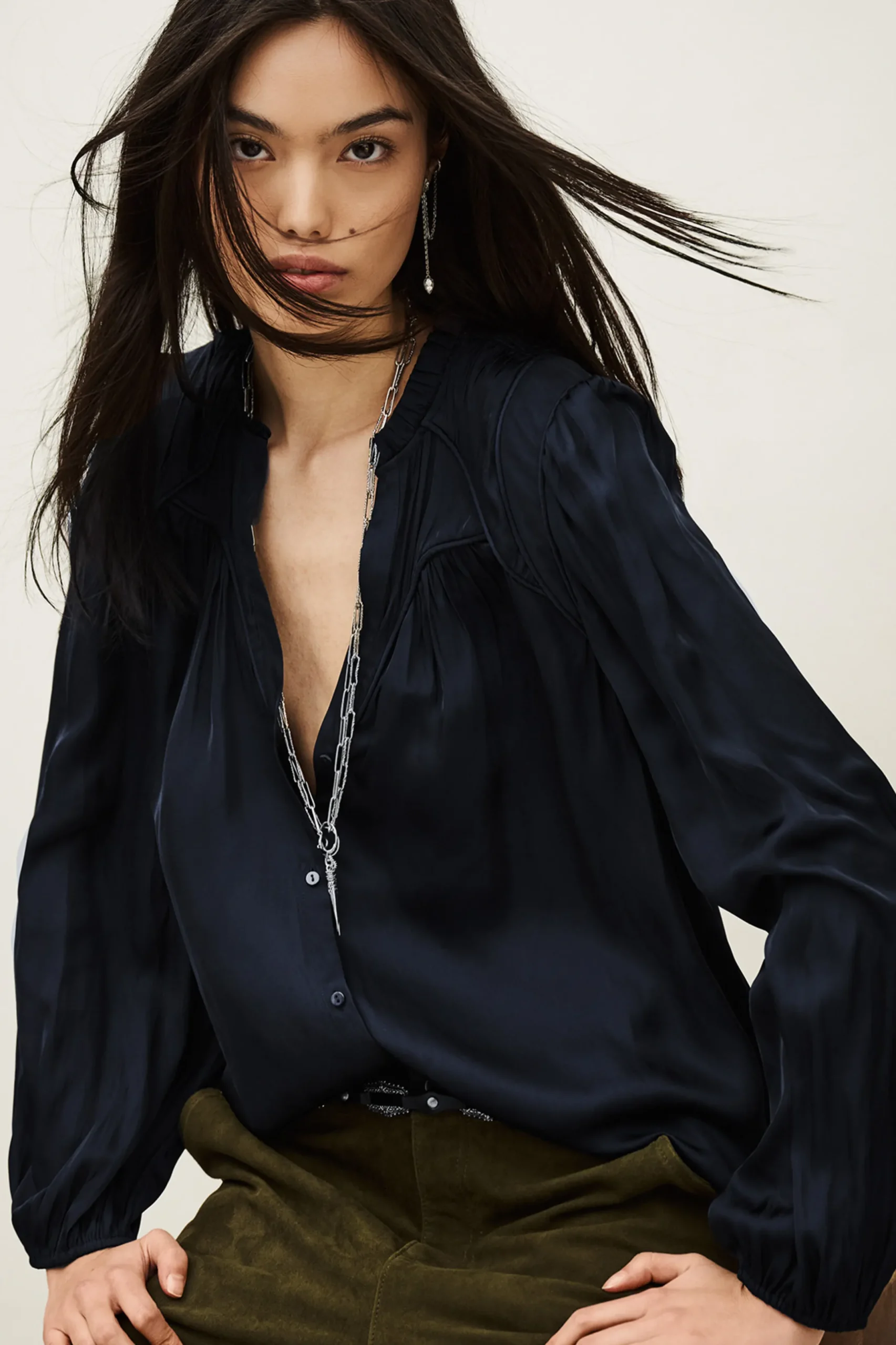 CESIRA blouse manches bouffantes