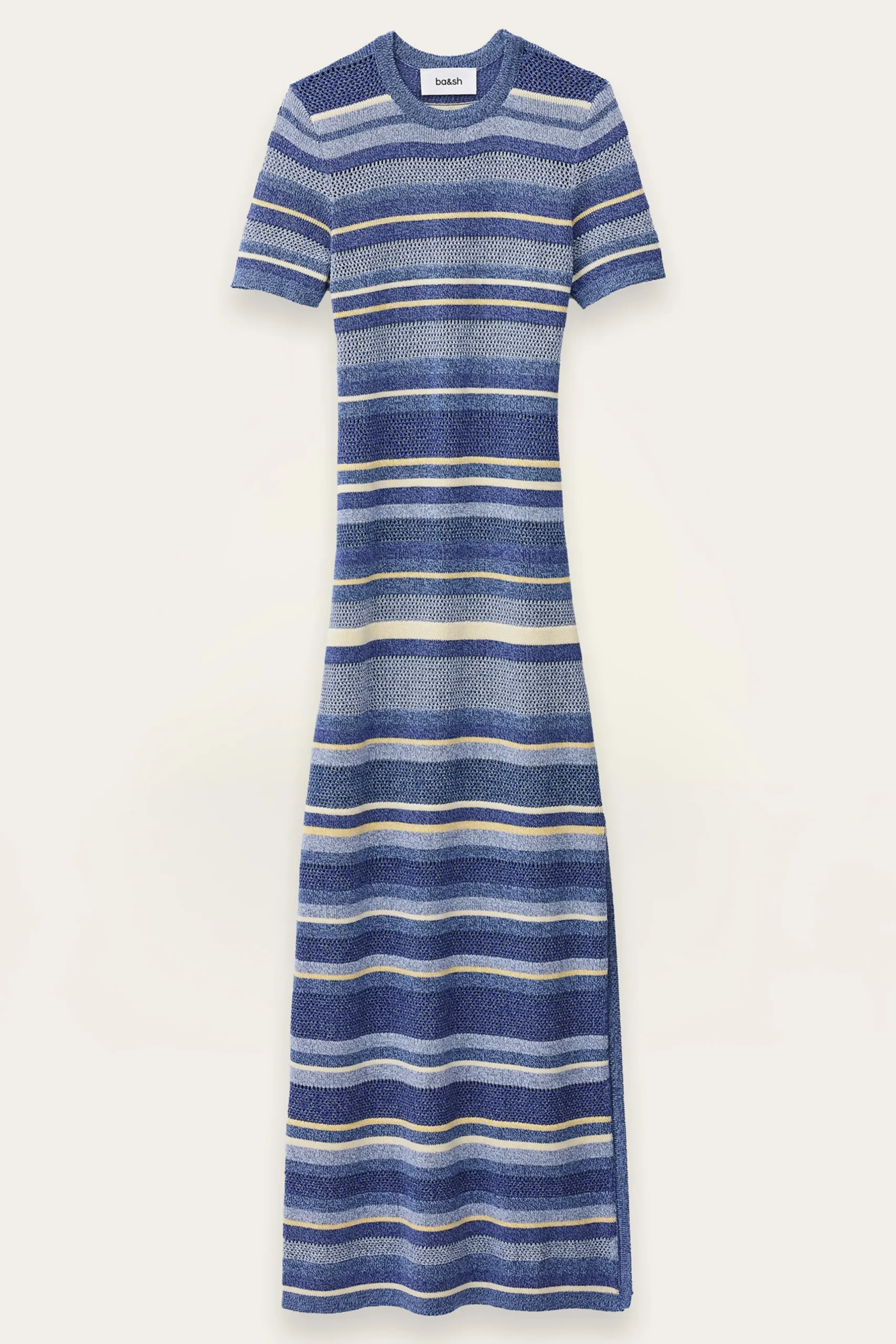 TONNIE robe longue rayee tricotee